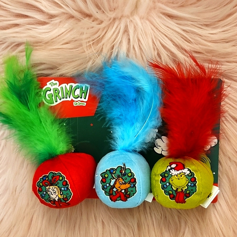 Brand New FETCH FOR PETS HOLIDAY INSPIRED Cat Toys-3CT